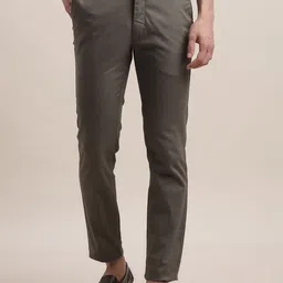 Turtle Men Printed Relaxed Skinny Fit Chinos Trousers-image-86