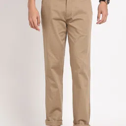 Turtle Men Printed Relaxed Skinny Fit Chinos Trousers-image-92