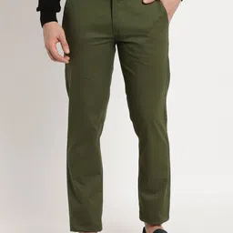 Turtle Men Relaxed Skinny Fit Chinos Trousers-picture-32