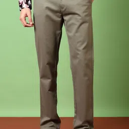 V-Mart Men Solid Twill Formal Trousers-picture-22