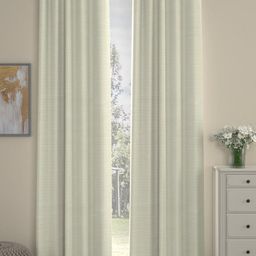 ROSARA HOME Cream Coloured 2 Pieces Long Door Curtains-image-21