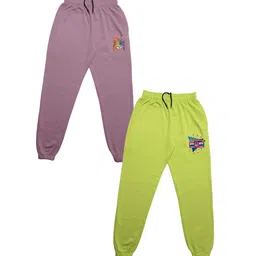 TINY HUG Boys Pack Of 2 Solid Joggers-24