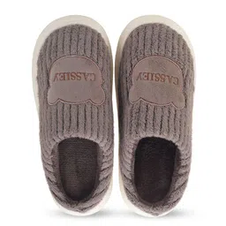 CASSIEY Men Self Design Fur Room Slippers-image-17