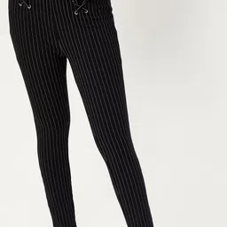 max Women Striped Trousers-image-93