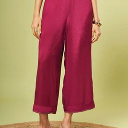 Marigold Lane Women Cropped Parallel Trousers-image-6