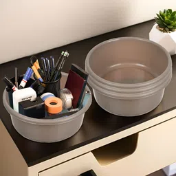 Kuber Industries Brown Set of 4 Regular Desk Organiser Organisers-93