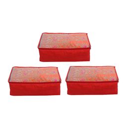 Home Fresh Red 3 Pieces Multi-Utility Organisers-image-6