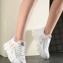 CLOG LONDON Women Textured Lace Up Sneakers-70