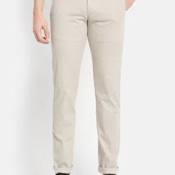 Octave Men Cream-Coloured Casual Trouser-picture-33