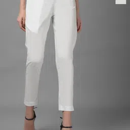 Dollar Missy Women Pack of 2 Smart Slim Fit Wrinkle Free Cotton Trousers-image-50