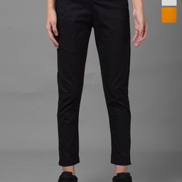 Dollar Missy Women Smart Slim Fit Wrinkle Free Cotton Trousers-image-49