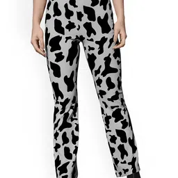 BAESD Women Mid Rise Abstract Printed Trousers-picture-15