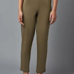 elleven Women Grey Regular Fit Trousers-image-8