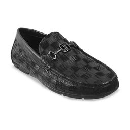 J.FONTINI Men Textured Leather Formal Loafers-image-12