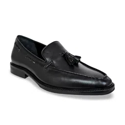 HX London Men Leather Tassel Formal Loafers-image-86