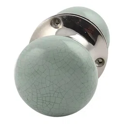 Indianshelf Green Crackle Printed Door Handle-image-88