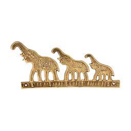 Indianshelf Yellow Elephant Wall Hooks Key Holder-30