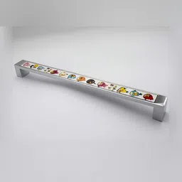 Rab Silver Toned Glossy Finish Drawer Handle-picture-9
