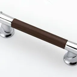 Rab Brown & Silver Toned Matte Finish Drawer Handle-6