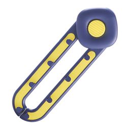 Kuber Industries Blue & Yellow Kitchen Sink Strainer Basket with Holder & 50 pcs Mesh Bags-31