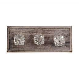Indianshelf Transparent Textured Wood Wall Hooks Key Holder-55