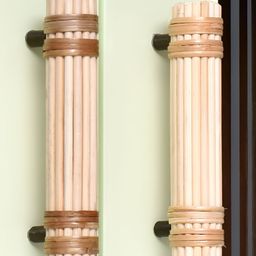 Indianshelf Brown & Beige Textured Rattan Door Handle-image-47
