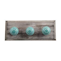 Indianshelf Green & Brown Striped Wall Key Holder-image-68