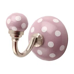 Indianshelf Lavender Ceramic Dotted Wall Hooks Key Holder-image-84