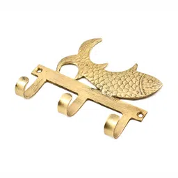 Indianshelf Gold-Toned Fish Wall Hooks Key Holder-image-48