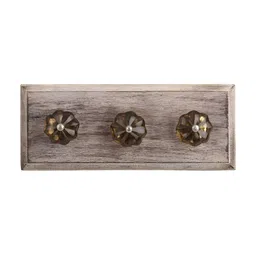 Indianshelf Brown & Grey Smoky Melon Wall Hooks Holder-image-40