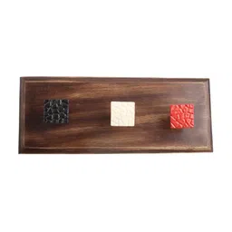 Indianshelf Brown & Black Square Shaped Wall Hooks Key Holder-image-89
