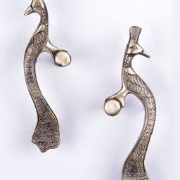 Aakrati 2 Pieces Brass Peacock-Shaped Door Handles-50