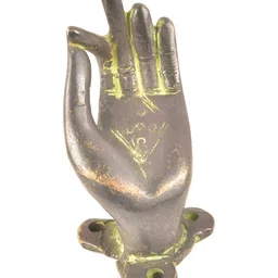 Indianshelf Beige Buddha Hand Shaped Door Handle-image-74