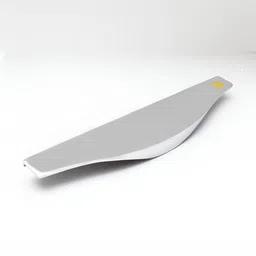 Rab Silver Toned Glossy Finished Aluminium Drawer Handle-image-93