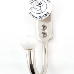 Indianshelf White Ceramic Sagittarius Wall Hooks Key Holder-image-83