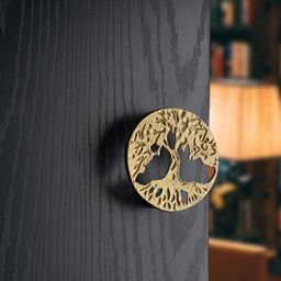 Folkstorys Gold-toned Textured Door Knob-38