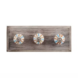 Indianshelf Brown & Blue Rack Wooden Key Holder-image-90