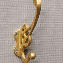 Indianshelf Gold Toned Brass Nostalgic Wall Hook-49