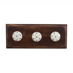 Indianshelf Blue Dot Wall Hooks Key Holder-image-34