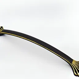 Rab Black & Gold Toned Matte Finish Door Handle-34