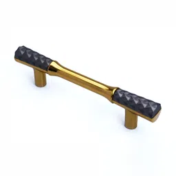 Rab Grey & Gold Toned Textured Matte Finished Drawer Handle-40