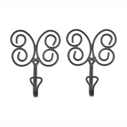 Indianshelf Black Butterfly Shaped Wall Hook Key Holder-image-10