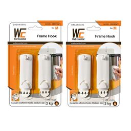 Art Street 2 Pcs Adhesive Reusable Wall Hooks-5