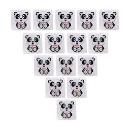 Kuber Industries Black & White 15 Pieces Printed Self Adhesive Wall Hooks & Holders-10