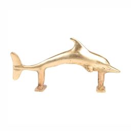 Indianshelf Beige Vintage Dolphin Brass Door Handle-11