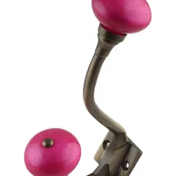 Indianshelf Pink Ceramic Wall Hook-image-34