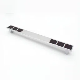 Rab Zinc Silver Toned Black Glossy Finish Anti-Tarnish Door Handle-image-35