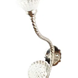 Indianshelf Silver Etched Glass Wall Hooks Key Holder-image-1