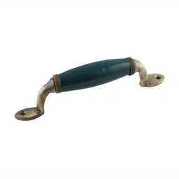 Indianshelf Green & Beige Antique Ceramic Small Door Handles-image-35