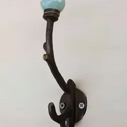 Indianshelf Green & Black Dot Printed Wall Holder-image-56